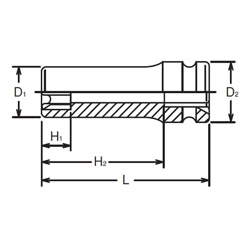 3/4 Sq. Dr. Impact Deep TORX® E24 Socket - Length 100mm – Ko-ken USA