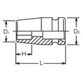 3/4 Sq. Dr. Socket  1.1/16 6 point Length 50mm