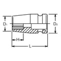 3/4 Sq. Dr. Socket  65mm 12 point Length 65mm