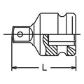 3/4 Sq. Dr. Adaptor  1/2 Square Length 54mm Ball type