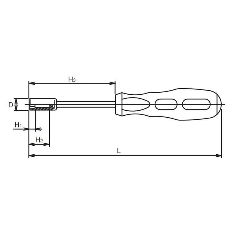 Socket Driver 4.5mm 6 point Length 225mm – Ko-ken USA