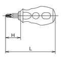 Interchangeable Screwdriver  PH2 x 6mm Stubby Length 86mm