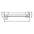 1 Sq. Dr. Extra Long Wheel Nut Socket  23mm 6 point Length 270mm