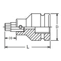 1 Sq. Dr. Bit Socket  1/2 Hex Length 92mm