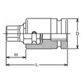 1 Sq. Dr. Bit Socket  22mm Hex Length 105mm