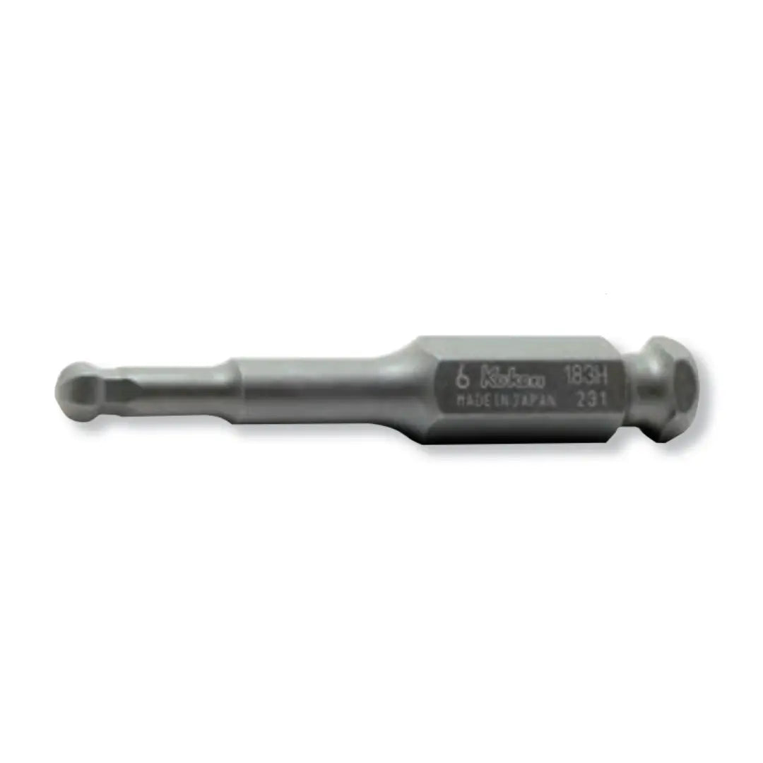 7/16 Hex Dr. Ball Point Hex 10mm Bit, Length 75mm - Ko-ken USA