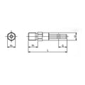 1/4 Hex Dr. Drill Chuck Adaptor  1/2 x 20UNF  Length 64mm