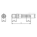 1/4 Hex Dr. Drill Chuck Adaptor (9.5mm groove) 3/8 x 24UNF  Length 64mm