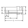 2.1/2 Sq. Dr. Socket  100mm 6 point Length 215mm