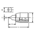 1/4 Sq. Dr. Bit Socket Slotted 1.6X10  Length 25mm