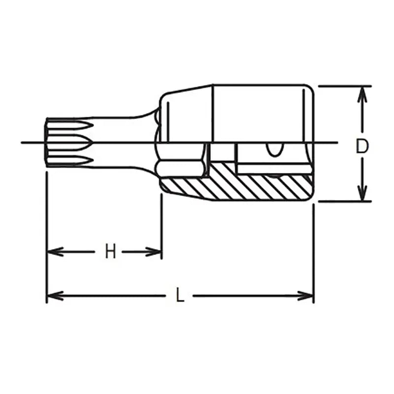 1/4 Sq. Dr. TORXplus® 27IP Bit Socket - Length 28mm – Ko-ken USA