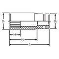 3/8 Sq. Dr. Socket  10mm 12 point Length 55mm