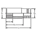 3/8 Sq. Dr. Socket  8mm 12 point Length 55mm