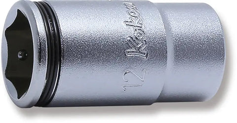 1/4 Sq. Dr. Semi-Deep NUT GRIP® Socket 12mm - Ko-ken USA