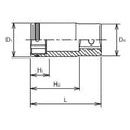 1/4 Sq. Dr. Semi-Deep NUT GRIP® Socket 13mm