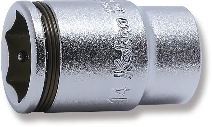 1/4 Sq. Dr. Semi-Deep NUT GRIP® Socket 14mm - Ko-ken USA