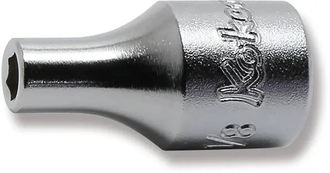 1/4 Sq. Dr. 6 point chrome SAE Socket 1/8 - Ko-ken USA