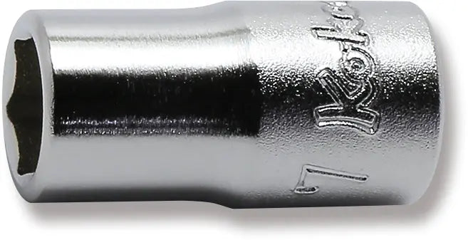 1/4 Sq. Dr. 6 point chrome Metric Socket 7mm - Ko-ken USA
