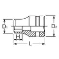 1/2 Sq. Dr. Socket  26mm 6 point Length 42mm