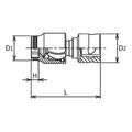 1/4 Sq. Dr. Z-series Universal NUT GRIP® Socket 12mm