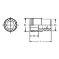 1/4 Sq. Dr. Short NUT GRIP® Socket  - 11mm