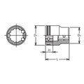 1/4 Sq. Dr. 12 point Short SAE NUT GRIP® Socket - 7/32