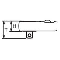 1/4 Sq. Dr. Ratchet Handle  20 teeth  Length 115mm  Plastic Handle