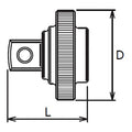 1/4 Sq. Dr. Quick Spinner  1/4 Square Length 18mm Z-series