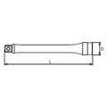 1/4 Sq. Dr. Extension Bar    Length 50mm Z-series