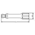 1/4 Sq. Dr. Wobble-Fix Extension Bar  1/4 Square Length 200mm