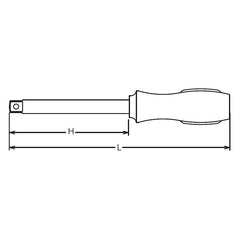 1/4 Sq. Dr. Spinner Handle 1/4 Female Square Length 150mm – Ko-ken USA