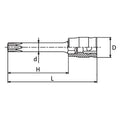 3/8 Sq. Dr. Z-Series TORX® T10 Bit Socket - Length 50mm