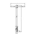 T Handle Universal Socket  12mm 6 point Length 800 x 190mm