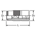 3/8 Sq. Dr. Tap Holder  S2.1mm R2.8mm Length 40mm