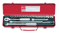 3/8 Sq. Dr. Socket set   6, 12 point   21 pieces