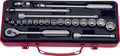 3/8 Sq. Dr. Socket set   6, 12 point   22 pieces