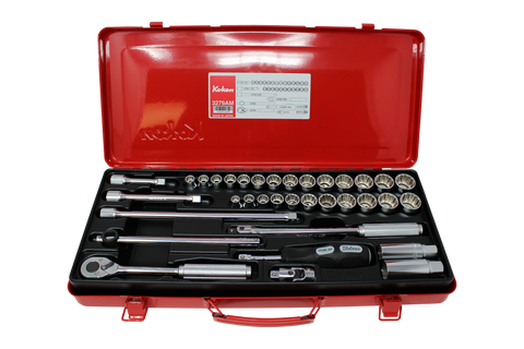 3/8 Sq. Dr. Socket set 12 point 35 pieces - Ko-ken USA