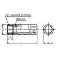 3/8 Sq. Dr. 6-Point Clip Type Spark Plug Socket 20.8mm