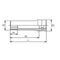 3/8 Sq. Dr. Z-series 6 point Metric Chrome Socket in 10mm