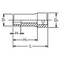 3/8 Sq. Dr. Socket  11mm 6 point Length 40mm