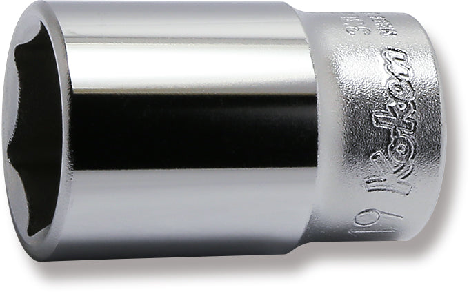 3/8 Sq. Dr. Socket 19mm 6 point Length 40mm – Ko-ken USA
