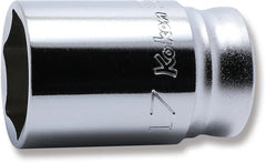 3/8 Sq. Dr. Z-series Metric Semi-Deep 6 point Chrome Socket - 17mm