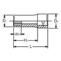 3/8 Sq. Dr. Socket  11mm 12 point Length 40mm