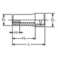 3/8 Sq. Dr. Socket  3/8 12 point Length 40mm