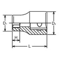 3/8 Sq. Dr. LHS Socket  10S