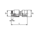 3/8 Sq. Dr. Z-series Universal NUT GRIP® Socket 12mm