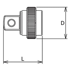 3/8 Sq. Dr. Quick Spinner 3/8 Square Length 25mm Z-series - Ko-ken