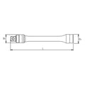 3/8 Sq. Dr. Locking Z-Series Extension Bar  3/8 Square Length 250mm