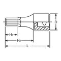 1/2 Sq. Dr. Bit Socket  7/16 Hex Length 60mm