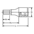 1/2 Sq. Dr. Bit Socket  10mm Hex Length 43mm